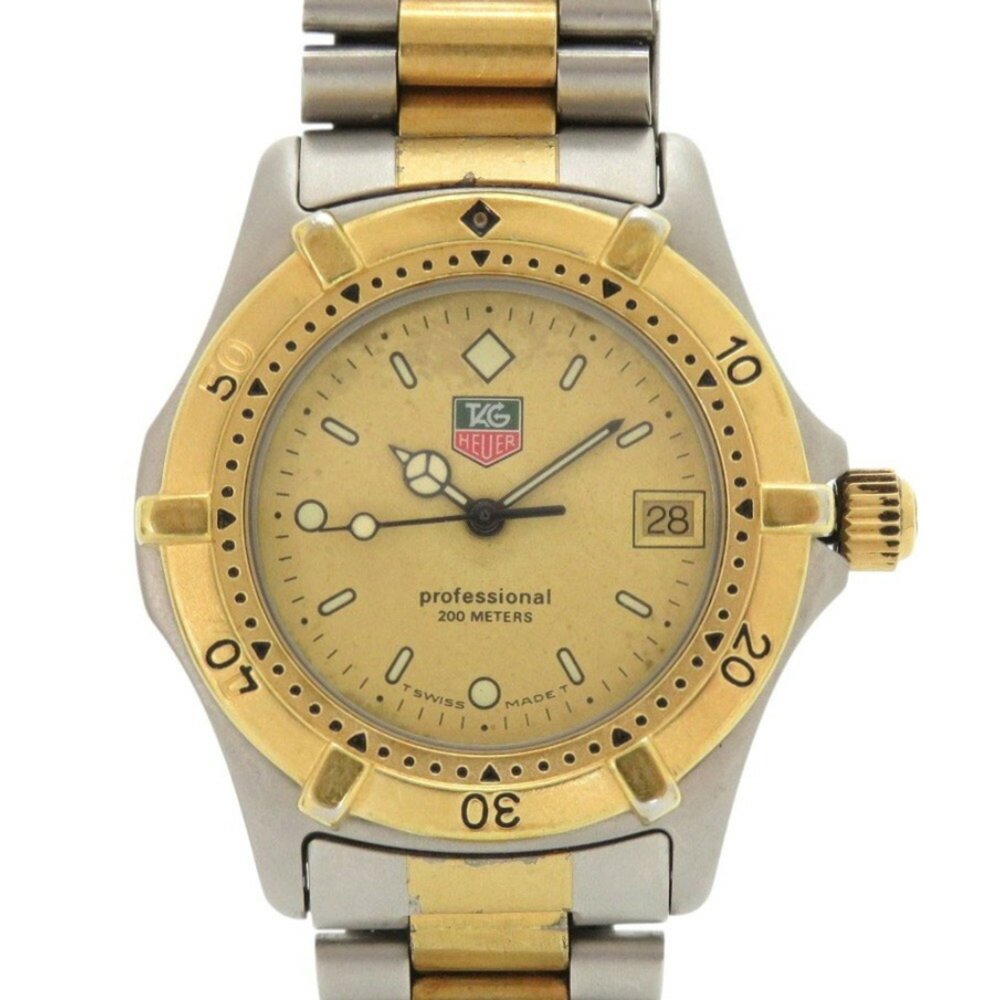 TAG Heuer 964.013F Stainless Steel Gold Quartz Watch 1044TAG HEUER - Picture 1 of 10